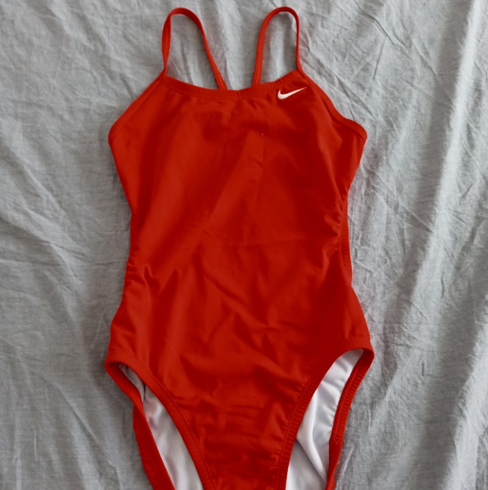 Red Nike one peice